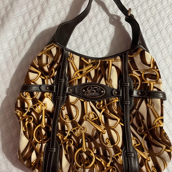 Gucci Bags Gucci 85th Anniversary Bag Velvet And Leather Hobo Bag Poshmark